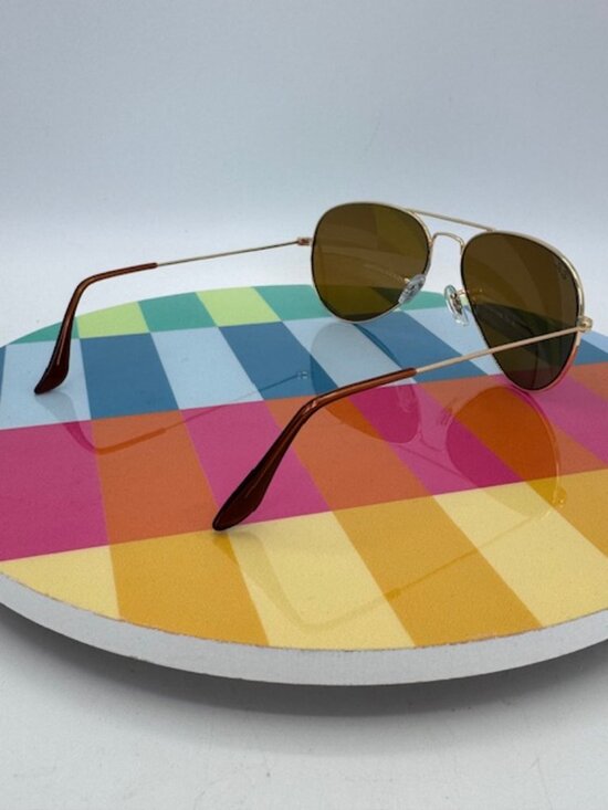 Ray-Ban RB3025 Aviator Sunglasses 001/33 Gold/Brown Lens main image 9
